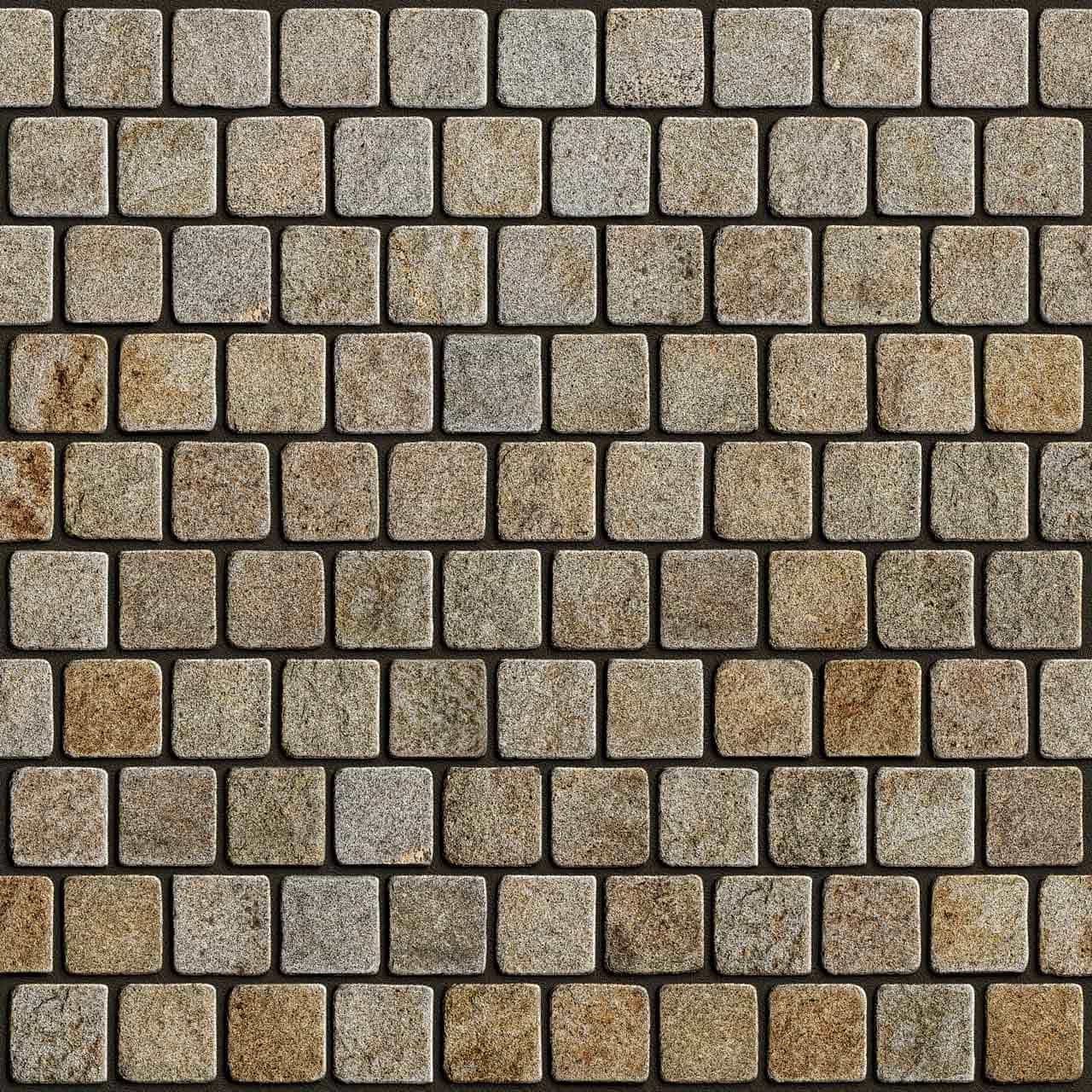 Гранитная брусчатка RKS Slate Vermont 100x100 мм на дорожке | Купить гранитную брусчатку в [Ваш Город] | Мощение, ландшафтный дизайн