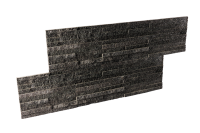 3D мозаика из натурального камня Кварцита Black Quartz Pencil 