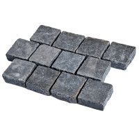 Состаренная брусчатка RKS Slate Temple Belgian Black Limestone 200х100 мм. Прочная тротуарная плитка и плитка для пола из натурального известняка. Лучшая цена на плитку из камня известняк